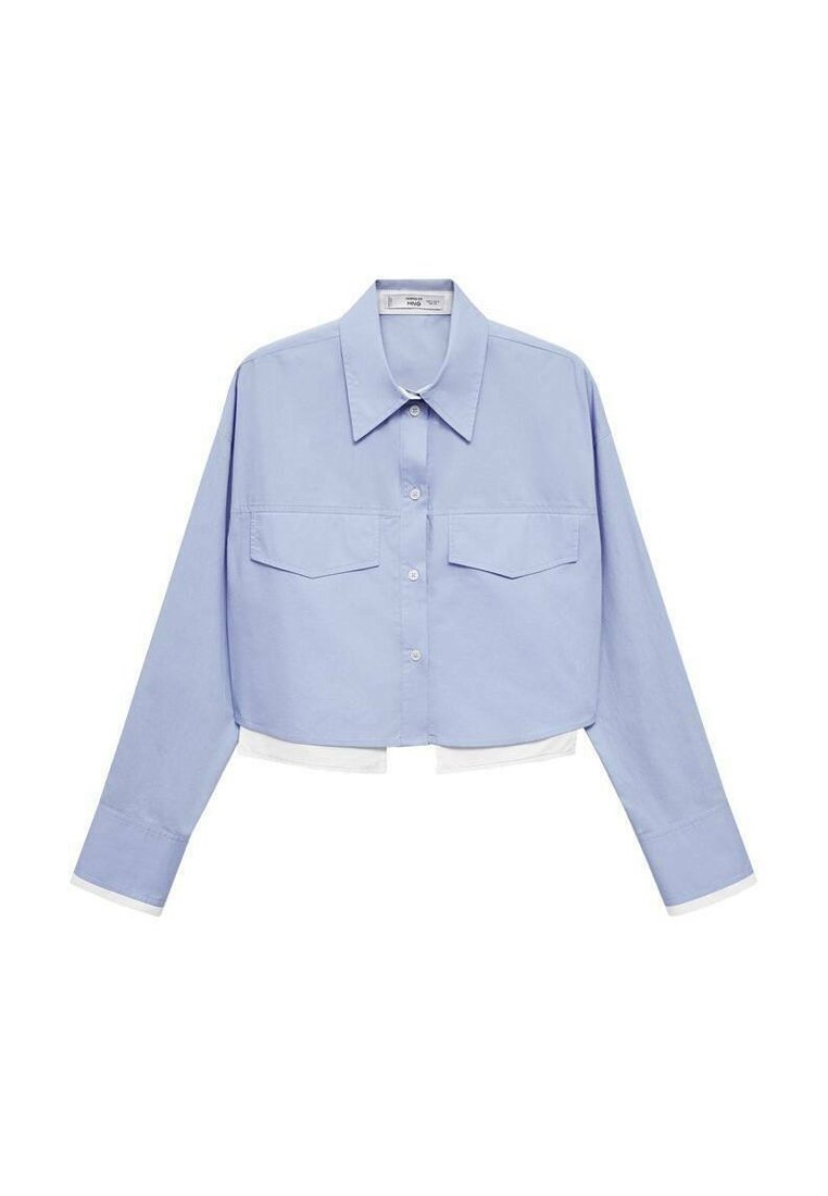 Mango Overhemdblouse lichtblauw