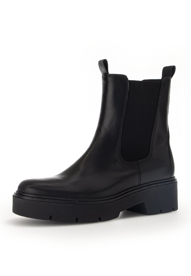 Gabor Zwarte Velvet Chelsea Laarzen Black Dames