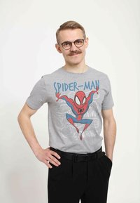 Henry Tiger SPIDER-MAN CLASSIC SPIDEY DOODLE THOUGHTS UNISEX - T-shirt z nadrukiem