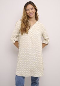 Kaffe - KAMIRA - Tunic - feather grey graphic print Thumbnail Image 1