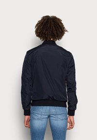 Antony Morato REVERSIBLE COAT SLIM FIT OUTSIDE IN TECHNO FABRIC PEACH TOUCH - Blusão aviador - ink blu