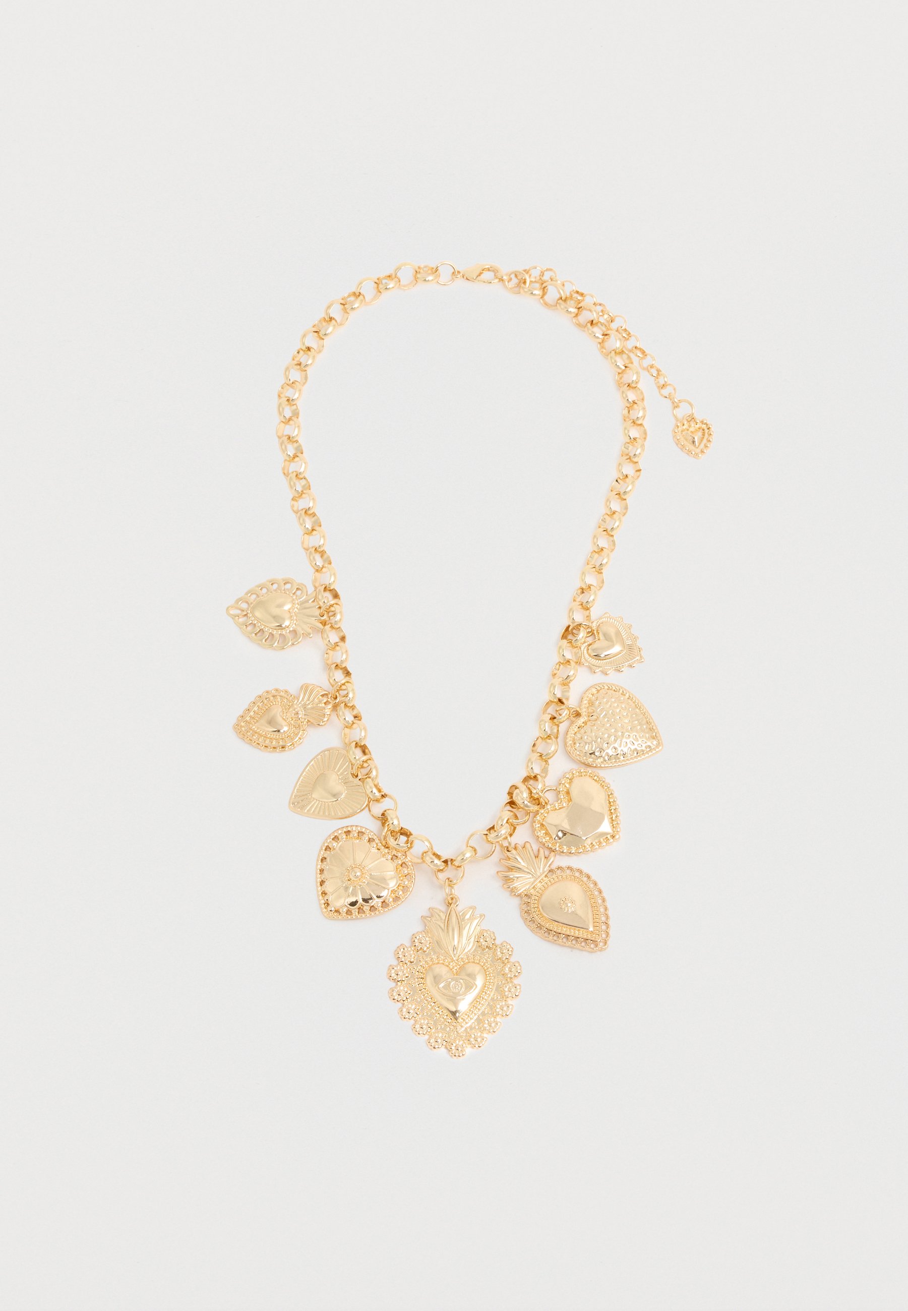Collier Ras Du Cou Marron Et Doré - Métal, Neuf Avec étiquettes, Bijou Fantaisie Simple Et élégant