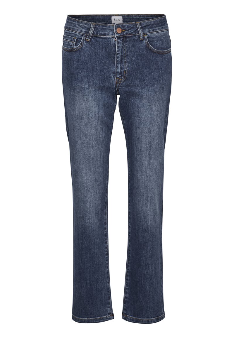 Saint Tropez Flared Jeans blauw denim/bluedenim