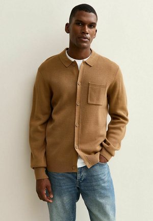 REGULAR FIT LONG SLEEVE - Cardigan - rust