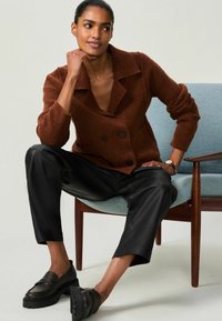 Next SMART COLLARED - Kardigan - brown rust