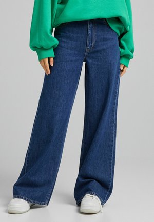 Bershka, Jean flare - dark blue