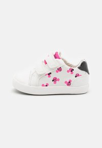 Geox DISNEY CLASSIC GIRL - Baskets basses - white/fluo fuchsia