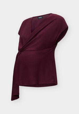 ONLY MATERNITY, OLMSILJA TWIST TOP - Blouse - fig