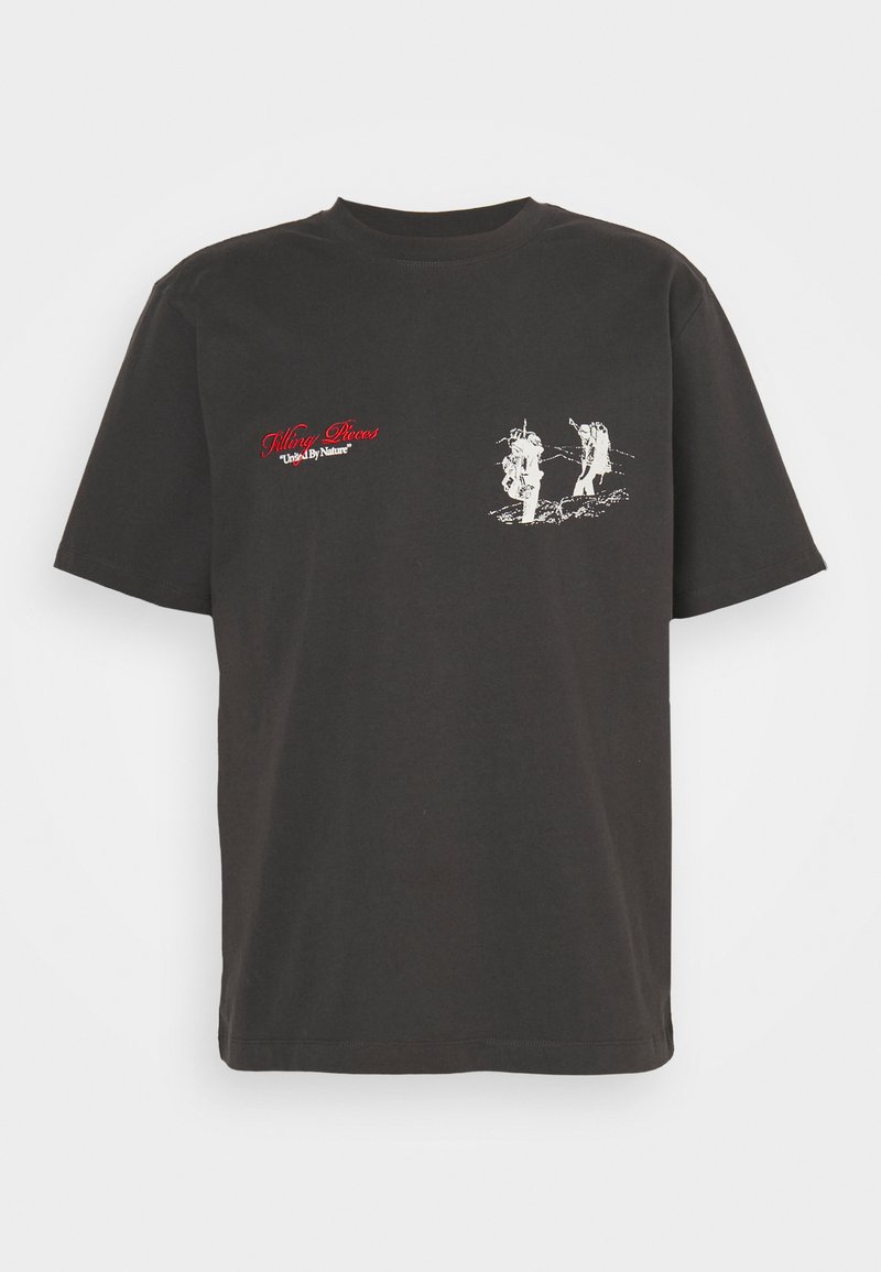 Filling Pieces T-shirt print donkergrijs