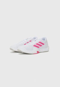adidas Performance AMPLIMOVE - Træningssko - white/shock pink/grey