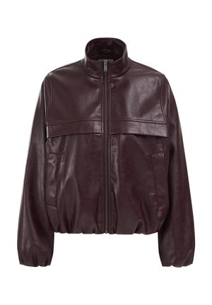 WE Fashion, WE FASHION - Veste en similicuir - aubergine