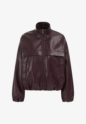 WE Fashion, Veste en similicuir - aubergine