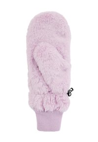 Purūs alyviniai pirštinės su tekstūruota paviršiumi, raukšlėtu kraštu ir elastinga pagalvelei reguliuojamam pritaikymui. Minkšta pūkuota medžiaga.