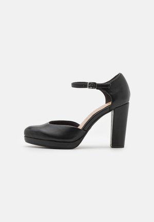 Plateaupumps - black matt