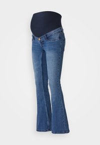 VMMSIGI FLARED - Kavbojke na trapez - medium blue denim