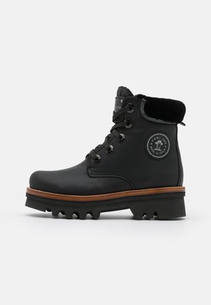 Botines con cordones - black