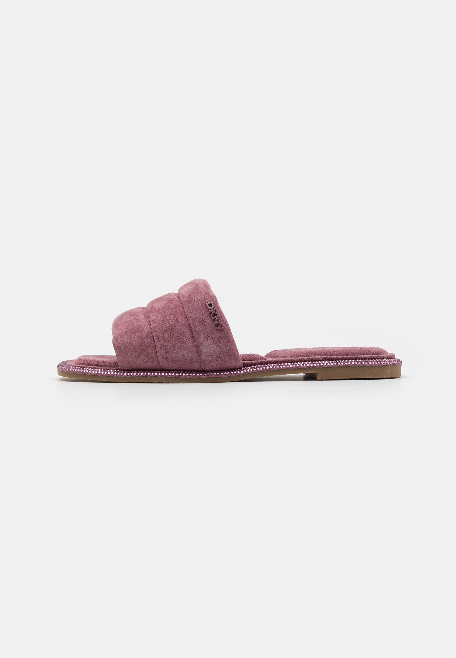 red dkny platform sandals
