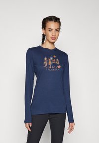 Columbia HIDDEN HAVEN™ LS TEE - Ilgarankovis viršutinės dalies drabužis - collegiate navy/treehome plaid