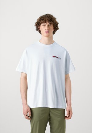 Jack & Jones JCONAVIGATE TEE CREW NECK UNISEX - Printtipaita - bright white
