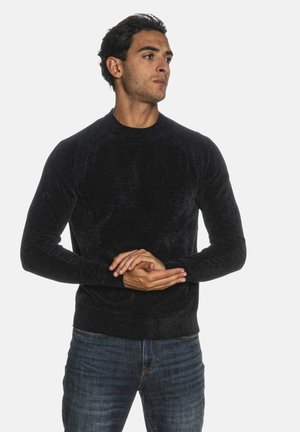 ROUND - Strickpullover - dark blue