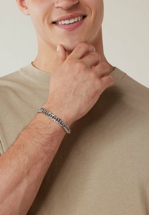 Lucardi, STATEMENT - Bracelet - silver-coloured no stone