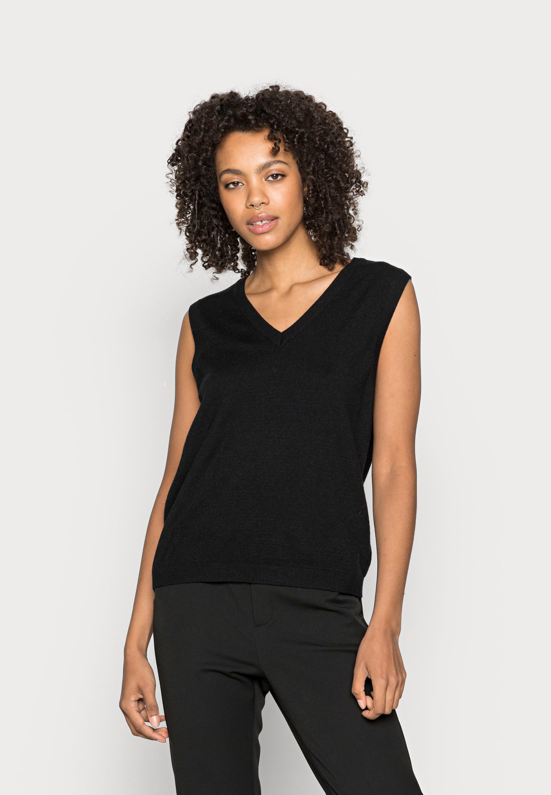 Object WAISTCOAT - Top - black/zwart - Zalando.nl