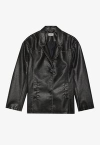 UNISEX - Dirbtinės odos striukė - black