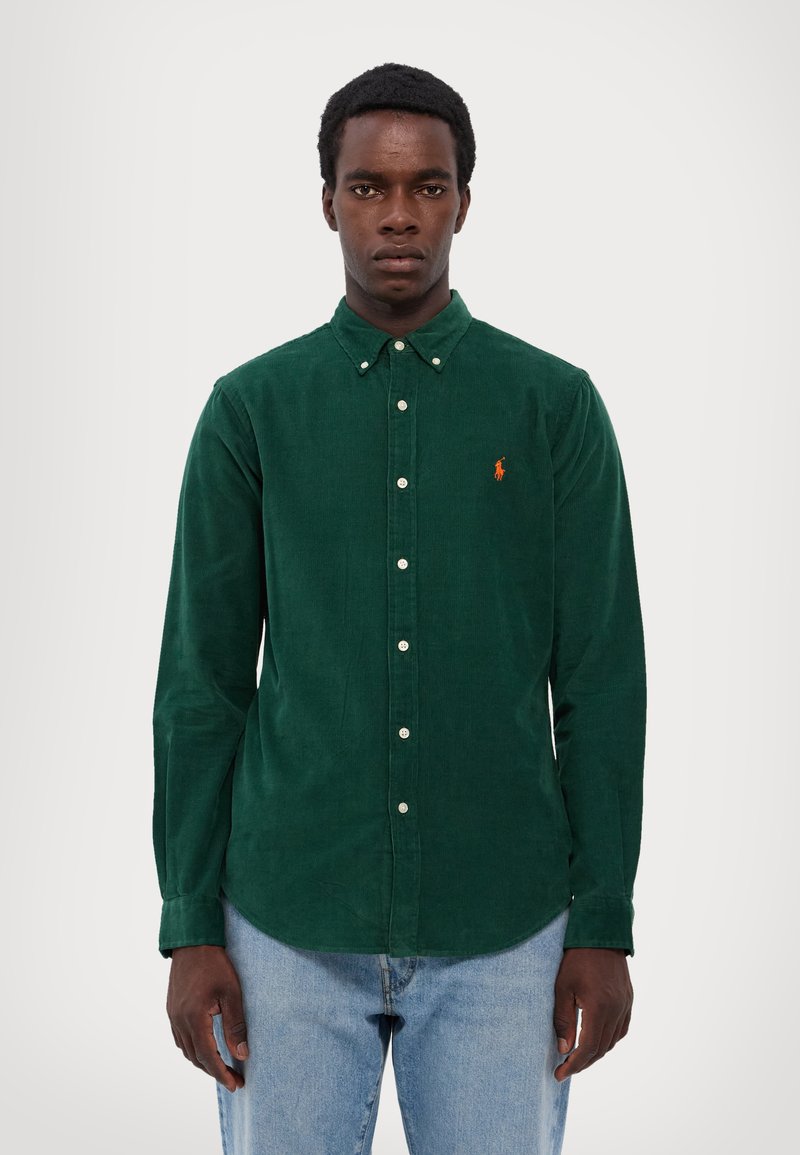 Camiseta Polo Hombre Polo Camisa Con Logo Bordado Y Cuadros