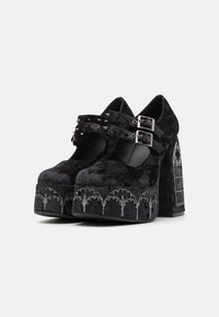 Koi Footwear LADY MENACE GRUNGE CRUSHED - Plateaupumps - black
