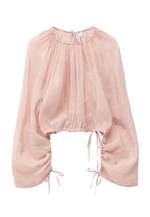 & OTHER STORIES, & OTHER STORIES VOLUMINOUS TIE-DETAIL BLOUSE - Blouse - rose beige