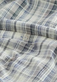 Next TEXTURED CHECK LONG SLEEVE - Blus - grey