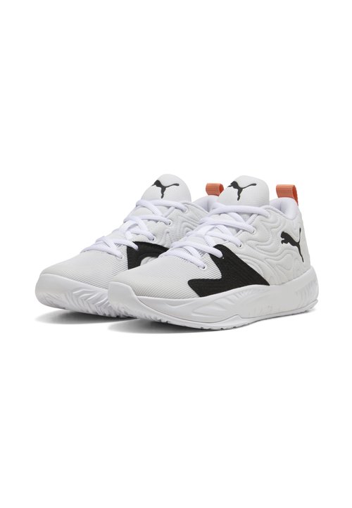 PUMA COURT PRO 3 MID BASKETBALLSCHUHE UNISEX - Basketball shoes - white- black-melon glow — foto 2
