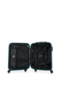 WITTCHEN SMALL SUITCASE WITH LUGGAGE TAG FROM ABS - Wheeled suitcase - green