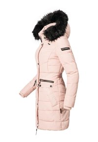Navahoo Paula - Winter coat - rosa mit schwarzem fell