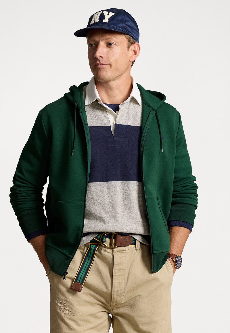 Polo Ralph Lauren - Sweat zippé - vintage pine, Agrandir