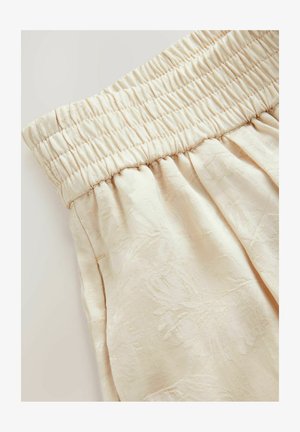 Next TALL FIT-SATIN JACQUARD - Auduma bikses - ecru cream