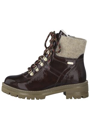 Jana Lace-up ankle boots - copper patent