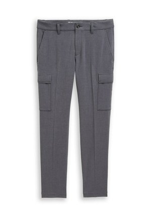 TOM TAILOR, SOFT TAPERED CA - Cargohose - black/grey melange