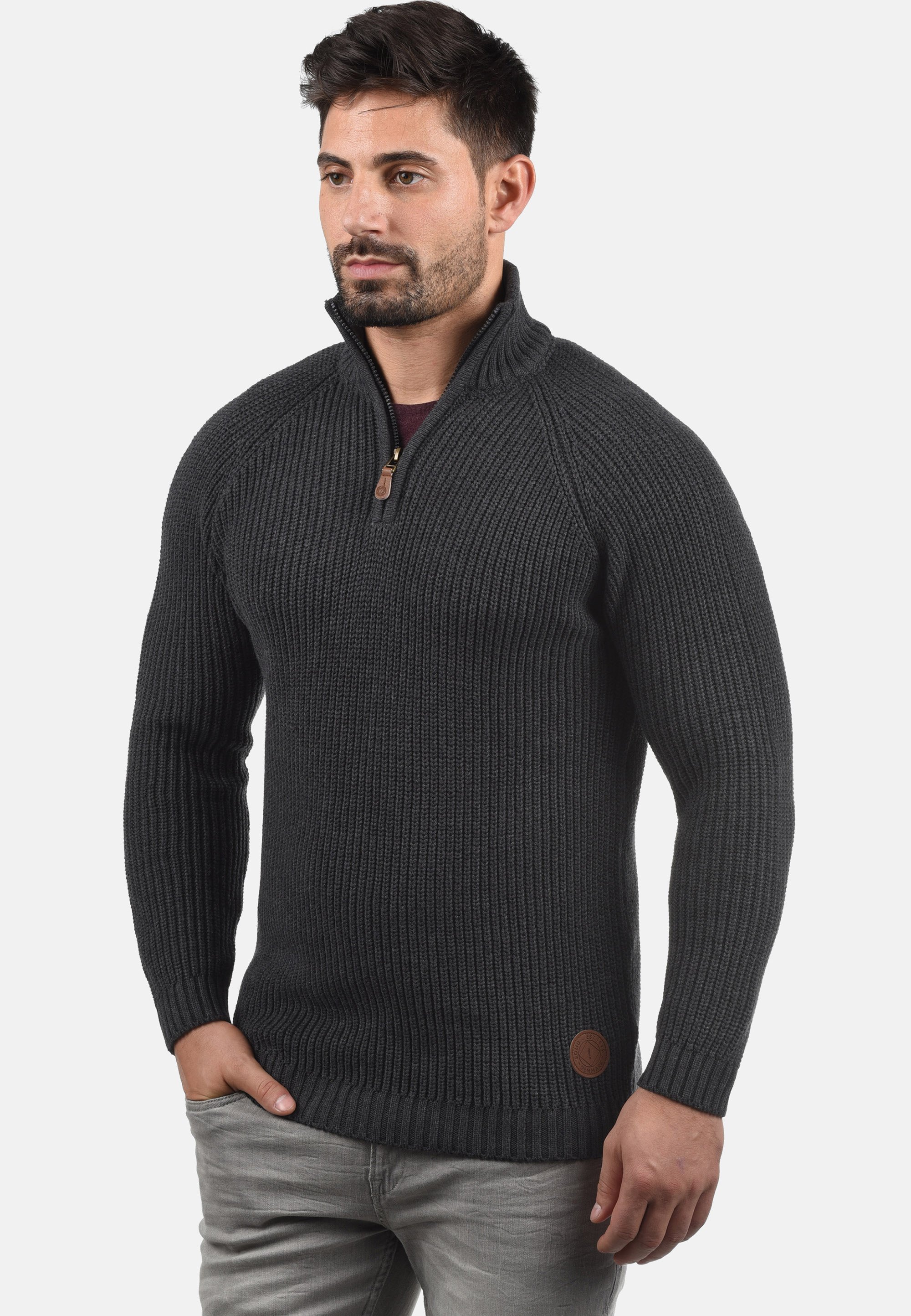 Solid TROYER XENOX - Maglione - dark grey/grigio scuro