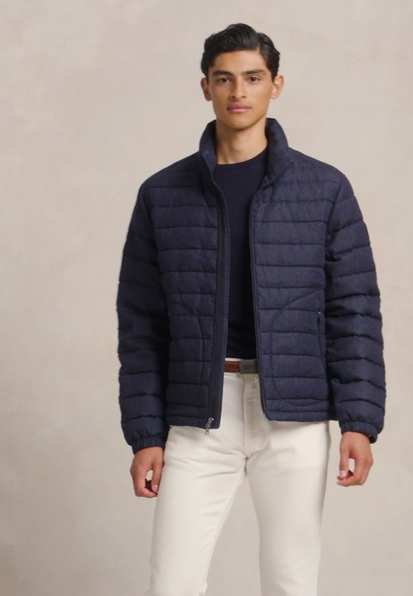 QUILTED LINEN DOWN JACKET - Down jacket4