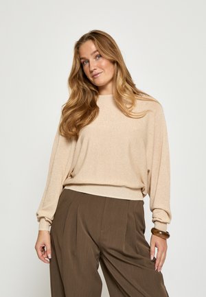 PULLOVER DANA BAT SLEEVE - Striktrøje - medal gold metallic
