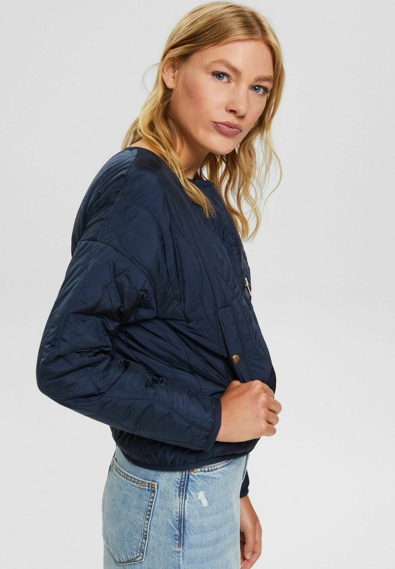 Damen Leichte Jacken | Esprit MIT DEKORATIVER STEPPUNG Übergangsjacke navy/dunkelblau - RJ32788 Damen Leichte Jacken | Esprit MIT DEKORATIVER STEPPUNG Übergangsjacke navy/dunkelblau - RJ32788