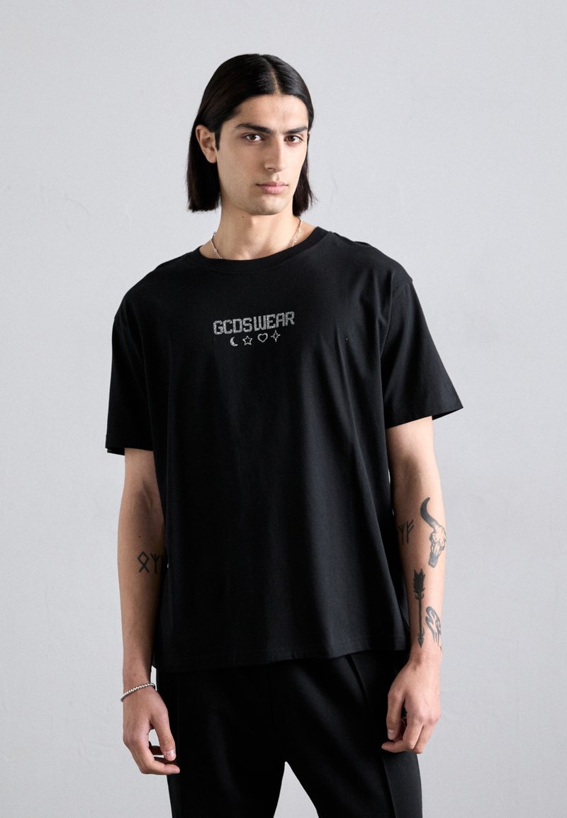 GCDS - LUCKY CHARM OVERSIZE - T-shirt imprimé - black, Agrandir