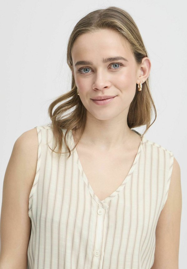 FRALYSSA - Blouse - silver mink stripes3