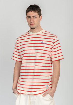 Kaotiko COFFEE CULTURE UNISEX - T-shirt con stampa - red/ivory