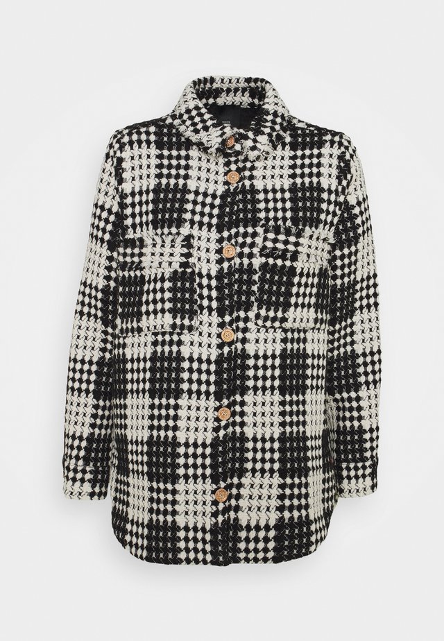 Kurzmantel - black/white
