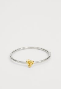 DOUBLE KNOT HINGED BANGLE - Pulseira - silver-coloured/gold-coloured