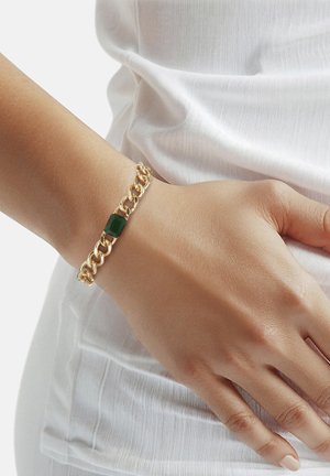 Lulu & Jane, ARMBAND GELBGOLD GLAS GRÜN LULU & JANE MODESCHMUCKARMBAND - Pulsera - yellow gold-coloured