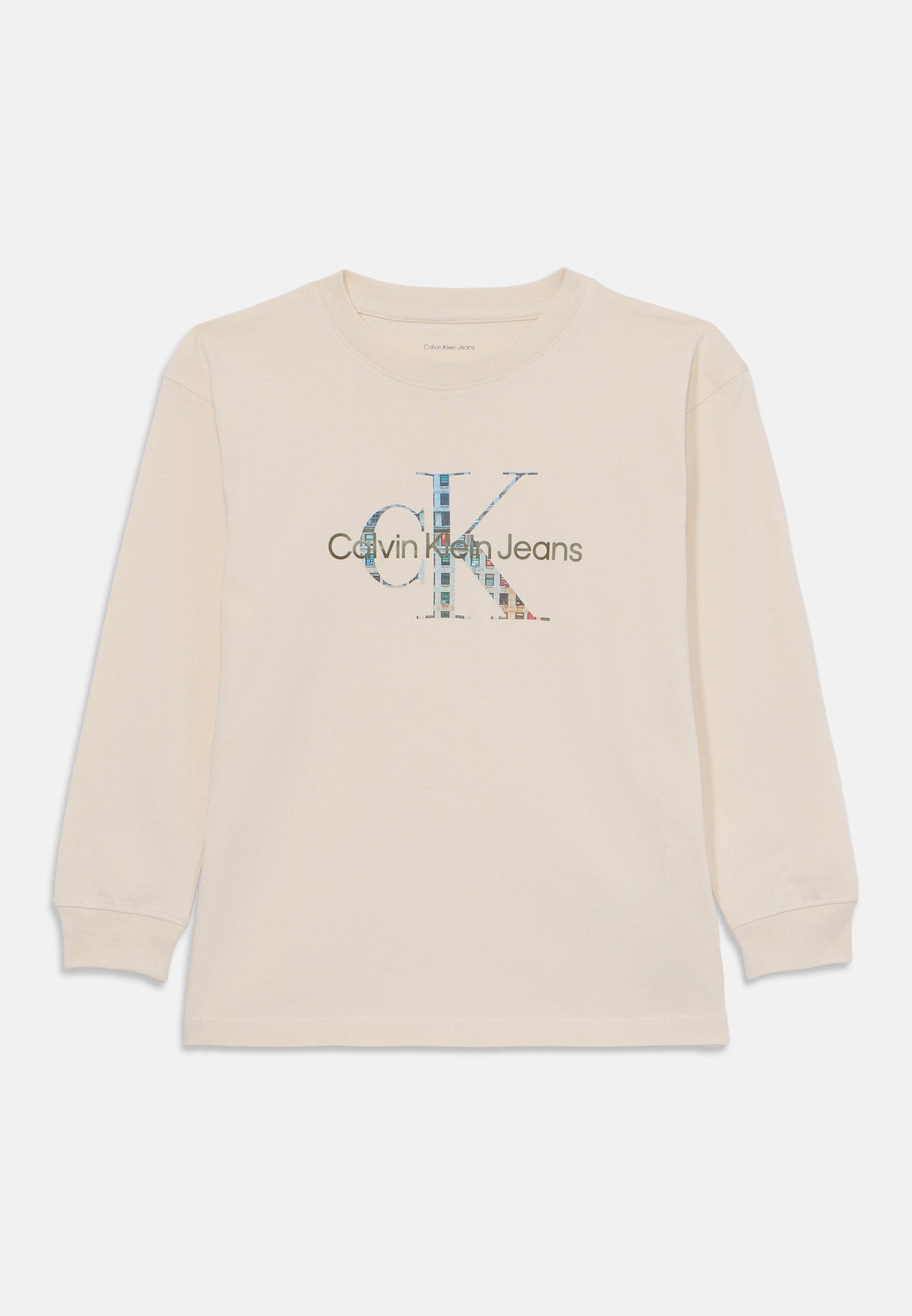 Calvin Klein Jeans MONOLOGO UNISEX Longsleeve whitecap gray