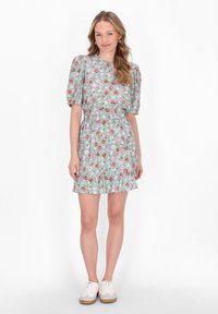 myMo Bluse - sage green multicolor